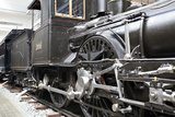 Obraz Szczegół stara parowa lokomotywa