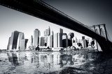 Obraz Szklana tafla wody – widok na Manhattan