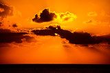 Obraz Tropikalny zachód słońca