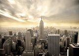 Obraz Wieżowce ukryte w chmurach - Manhattan