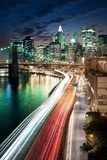 Obraz Zadziwiający Nowy Jork pejzaż miejski brać po zmierzchu -