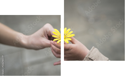jest »" è ‰ ²ã "èŠ ã, 'æ ‰ <æ¸¡ã ™ è | ªå ã ®æ ‰ < - Obraz dwuczęściowy, Dyptyk