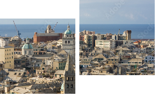 Genua, stare miasto - Obraz dwuczęściowy, Dyptyk