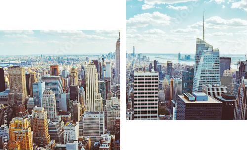 Nowy Jork (wzięty ze śmigłowca) - Obraz dwuczęściowy, Dyptyk