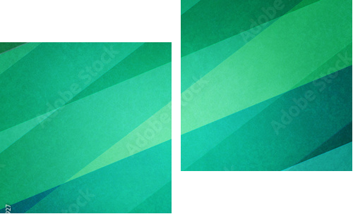 abstrakcyjne geometryczne tło w nowoczesne odcienie koloru niebieskiego i zielonego plaży z miękkiego oświetlenia i tekstury na paski wzór bloku - Obraz dwuczęściowy, Dyptyk
