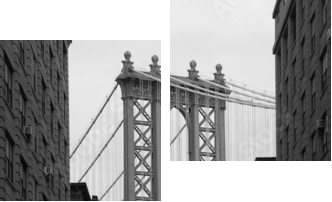 most na Manhattanie - Obraz dwuczęściowy, Dyptyk
