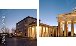 Brama Brandenburska / Brama Brandenburska - Obraz dwuczęściowy, Dyptyk