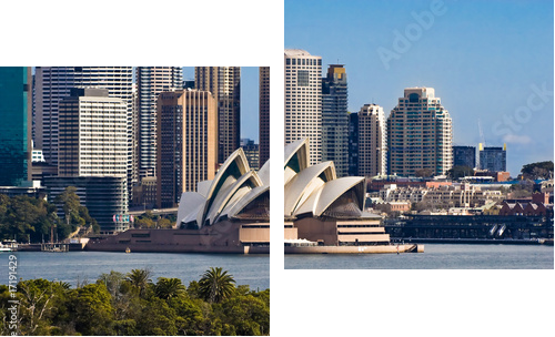Sydney Opera House and Skyline - Obraz dwuczęściowy, Dyptyk