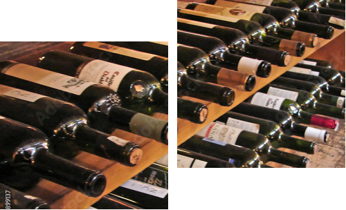 Prywatna kolekcja wina - Obraz dwuczęściowy, Dyptyk