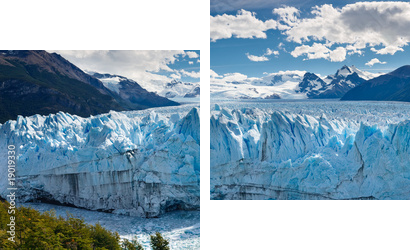 Potęga natury – olbrzymi lodowiec - Obraz dwuczęściowy, Dyptyk