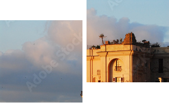 Palazzo Donn Anna przy Via Posillipo - Kampania Neapol - Obraz dwuczęściowy, Dyptyk