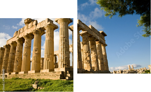 Świątynia Hera, Selinunte, Sicily - Obraz dwuczęściowy, Dyptyk