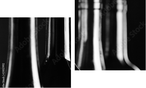 butelki - Obraz dwuczęściowy, Dyptyk