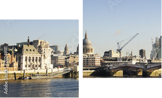 Londyn Thames - Obraz dwuczęściowy, Dyptyk