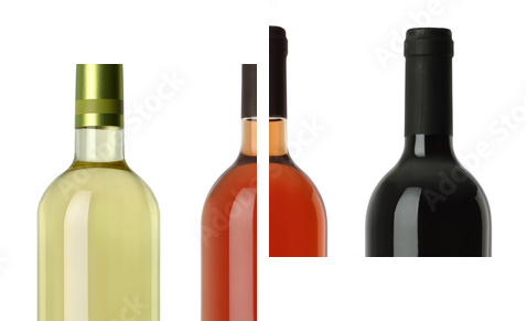Butelki wina puste bez etykiet - Obraz dwuczęściowy, Dyptyk