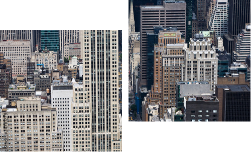 Panoramę Nowego Jorku z wieżowców - Obraz dwuczęściowy, Dyptyk