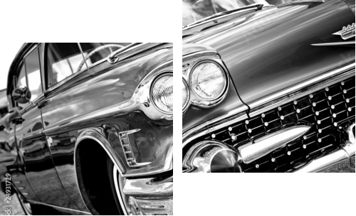 Klasyczny samochód - Obraz dwuczęściowy, Dyptyk