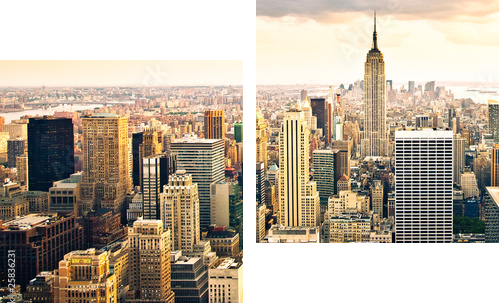 Skyline von New York - Obraz dwuczęściowy, Dyptyk