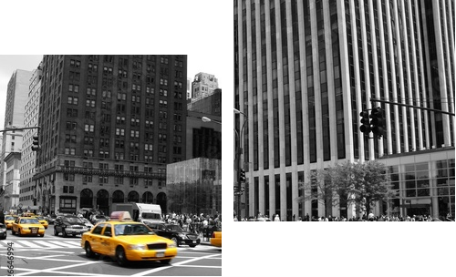 NYC Taxi - Obraz dwuczęściowy, Dyptyk