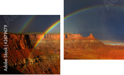 tęcze canyonlands - Obraz dwuczęściowy, Dyptyk