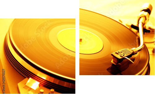 Gramofon otoczenia - Obraz dwuczęściowy, Dyptyk