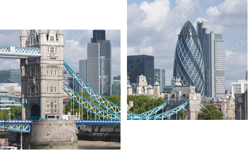 Tower Bridge and the Gherkin - Obraz dwuczęściowy, Dyptyk