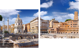Forum Romanum w Rzymie, Włochy. - Obraz dwuczęściowy, Dyptyk