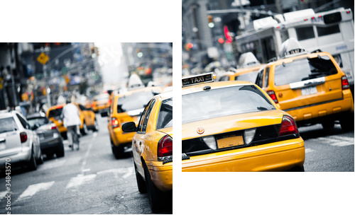 Nowojorska taksówka - Obraz dwuczęściowy, Dyptyk