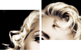 Imitacja Marilyn Monroe. Styl retro - Obraz dwuczęściowy, Dyptyk