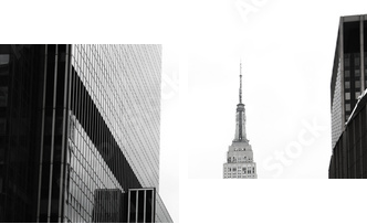 Emipre State Building i żółty, Manhattan, New York - Obraz dwuczęściowy, Dyptyk