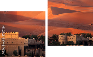 Pustynia Abu Dhabi - Obraz dwuczęściowy, Dyptyk