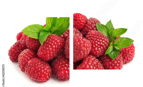 owoce malin - Obraz dwuczęściowy, Dyptyk