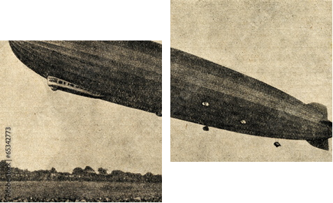 Sterowiec Zeppelin - Obraz dwuczęściowy, Dyptyk