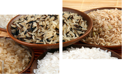 Bogactwo smaku - ryż - Obraz dwuczęściowy, Dyptyk
