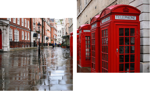 Londyńska ulica - Obraz dwuczęściowy, Dyptyk
