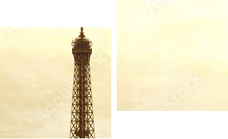 Stara Wieża Eiffla - Obraz dwuczęściowy, Dyptyk