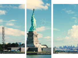 Panorama na Manhattan, Nowy Jork - Obraz trzyczęściowy, Tryptyk