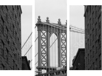 most na Manhattanie - Obraz trzyczęściowy, Tryptyk
