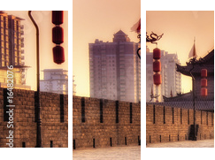 Xi'an / Xian (Chiny) - Cityscape - Obraz trzyczęściowy, Tryptyk