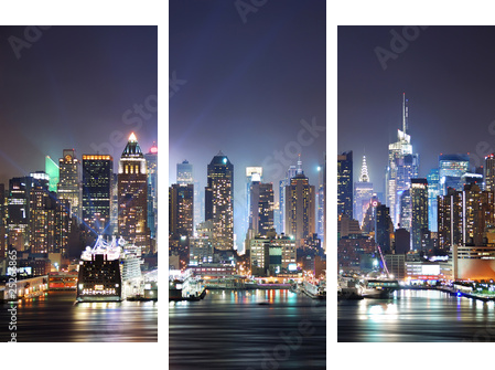 New York City Times Square - Obraz trzyczęściowy, Tryptyk