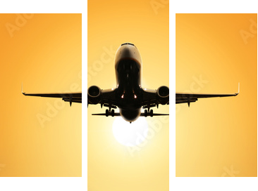 Pas startowy - lot w przestworza - Obraz trzyczęściowy, Tryptyk