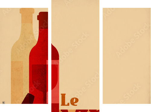 Wino - Obraz trzyczęściowy, Tryptyk