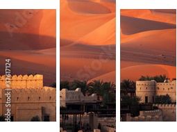 Pustynia Abu Dhabi - Obraz trzyczęściowy, Tryptyk