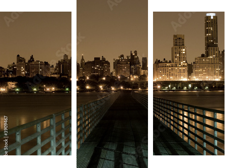 Most na Manhattan - Obraz trzyczęściowy, Tryptyk