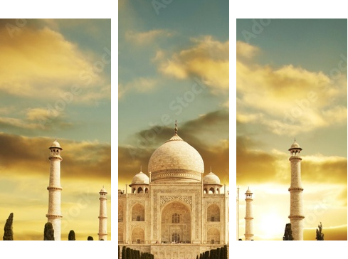Pałac Taj Mahal - Obraz trzyczęściowy, Tryptyk