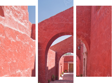 Monaster St. Catherine przy Arequipa, Peru - Obraz trzyczęściowy, Tryptyk