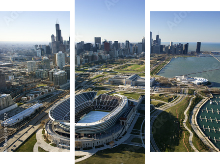 Chicago, Illinois. - Obraz trzyczęściowy, Tryptyk