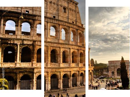 Rzym, Koloseum - Obraz trzyczęściowy, Tryptyk