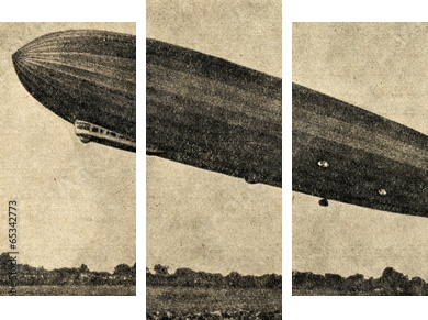 Sterowiec Zeppelin - Obraz trzyczęściowy, Tryptyk