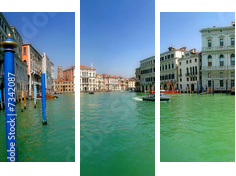 Wenecja. Grand Canal (panorama). - Obraz trzyczęściowy, Tryptyk